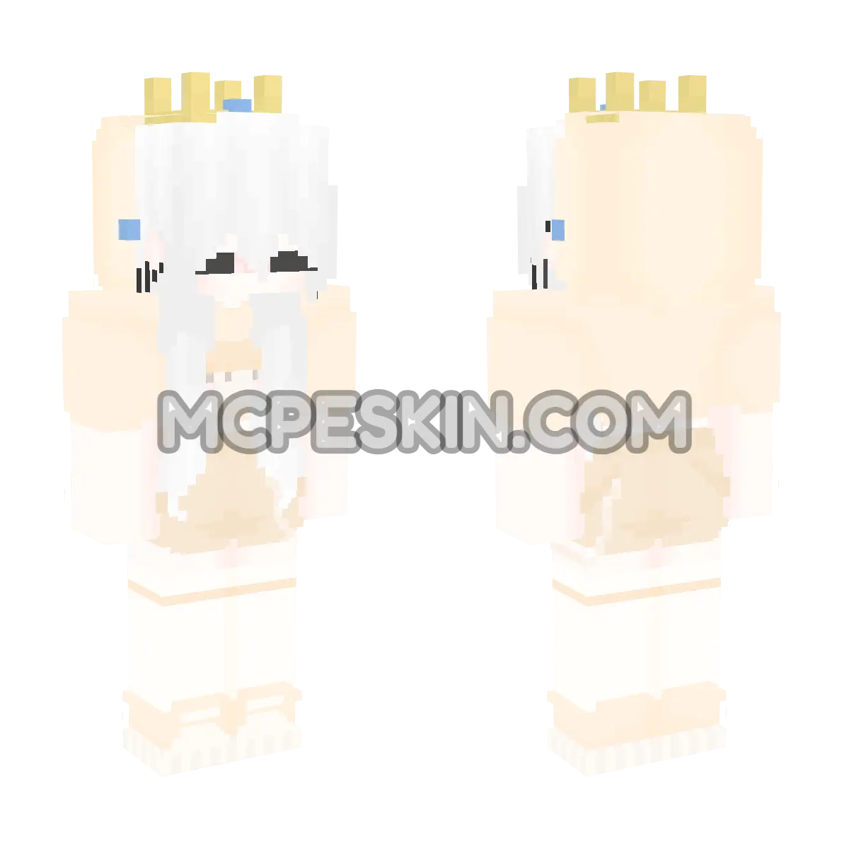 Princess Peach 10 4D Minecraft Bedrock skin