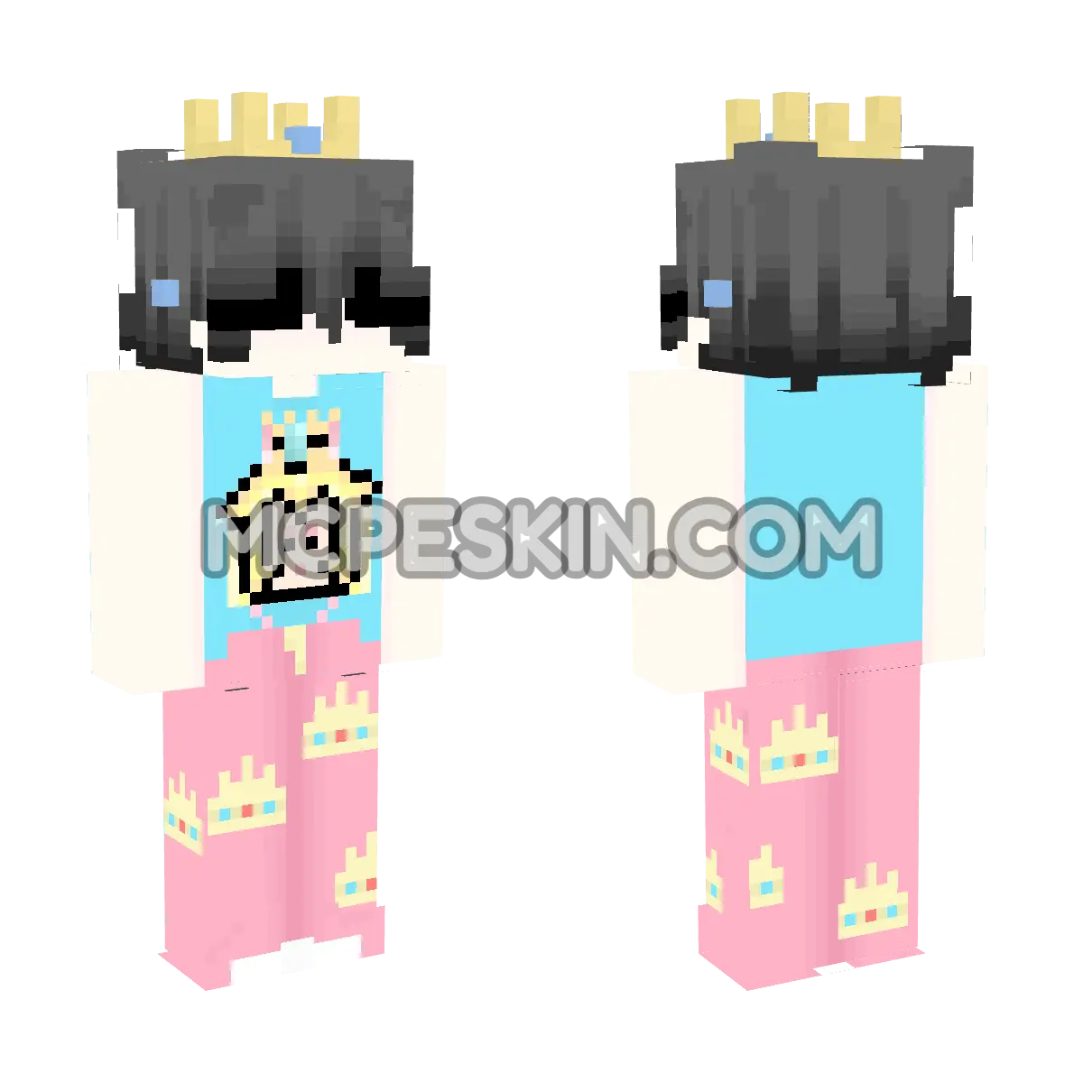 Princess Peach 11 4D Minecraft Bedrock skin