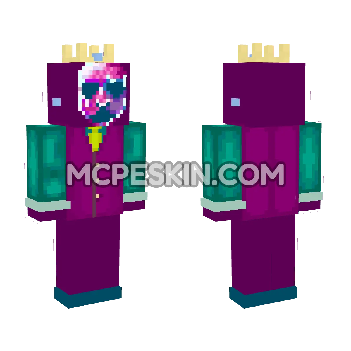 Princess Peach 13 4D Minecraft Bedrock skin