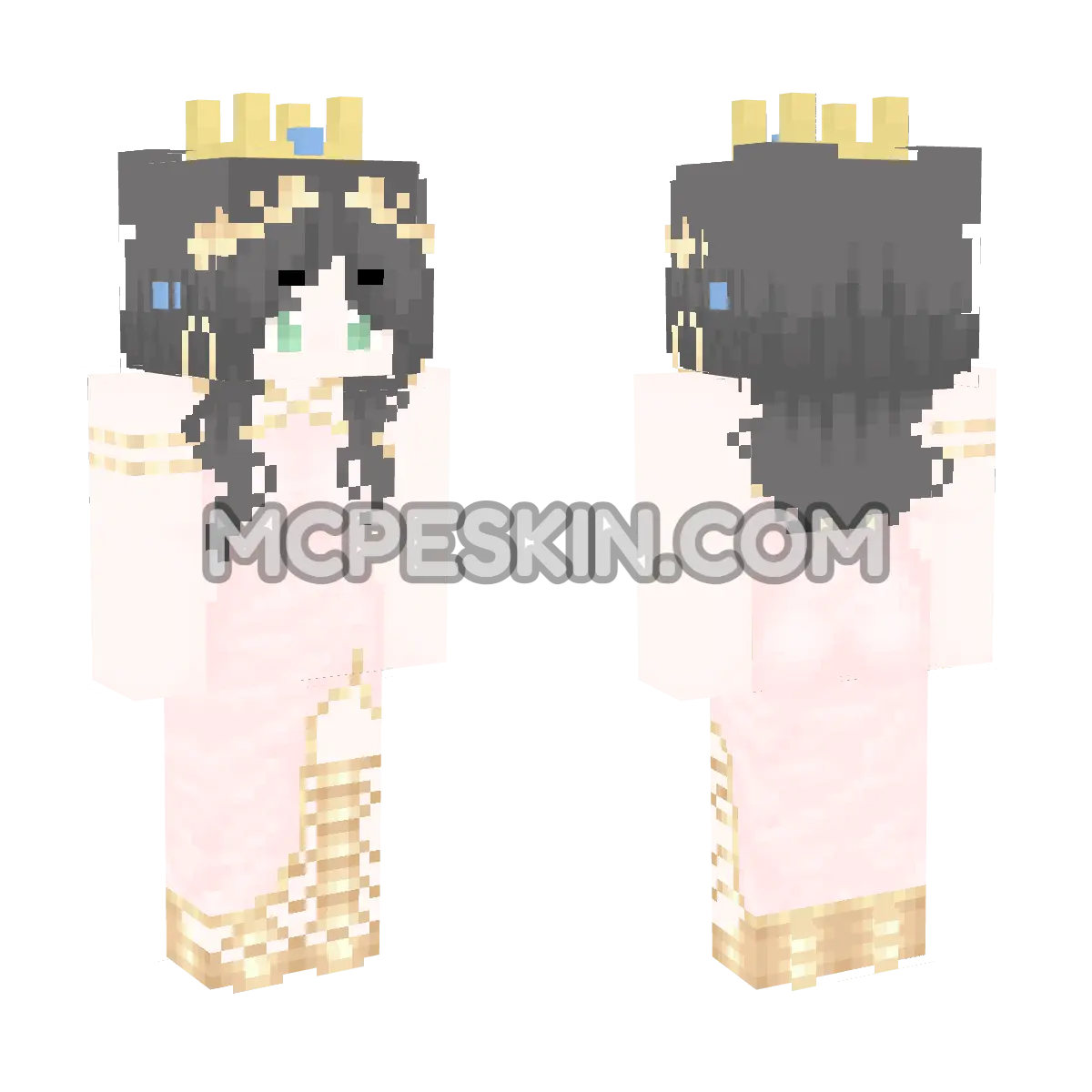 Princess Peach 2 4D Minecraft Bedrock skin