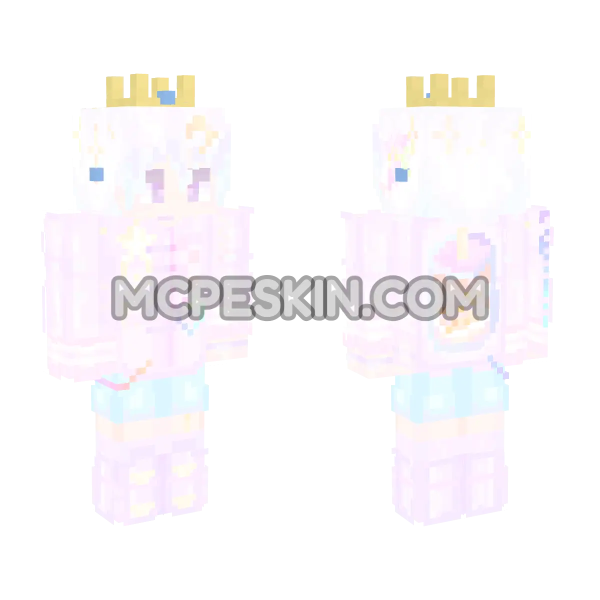 Princess Peach 3 4D Minecraft Bedrock skin