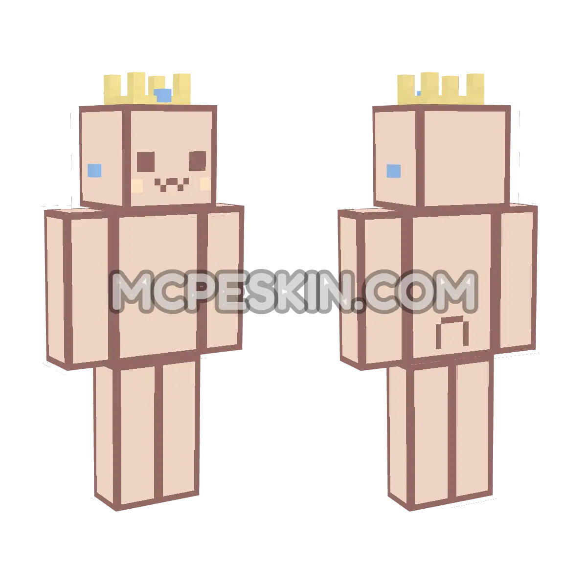 Princess Peach 4 4D Minecraft Bedrock skin