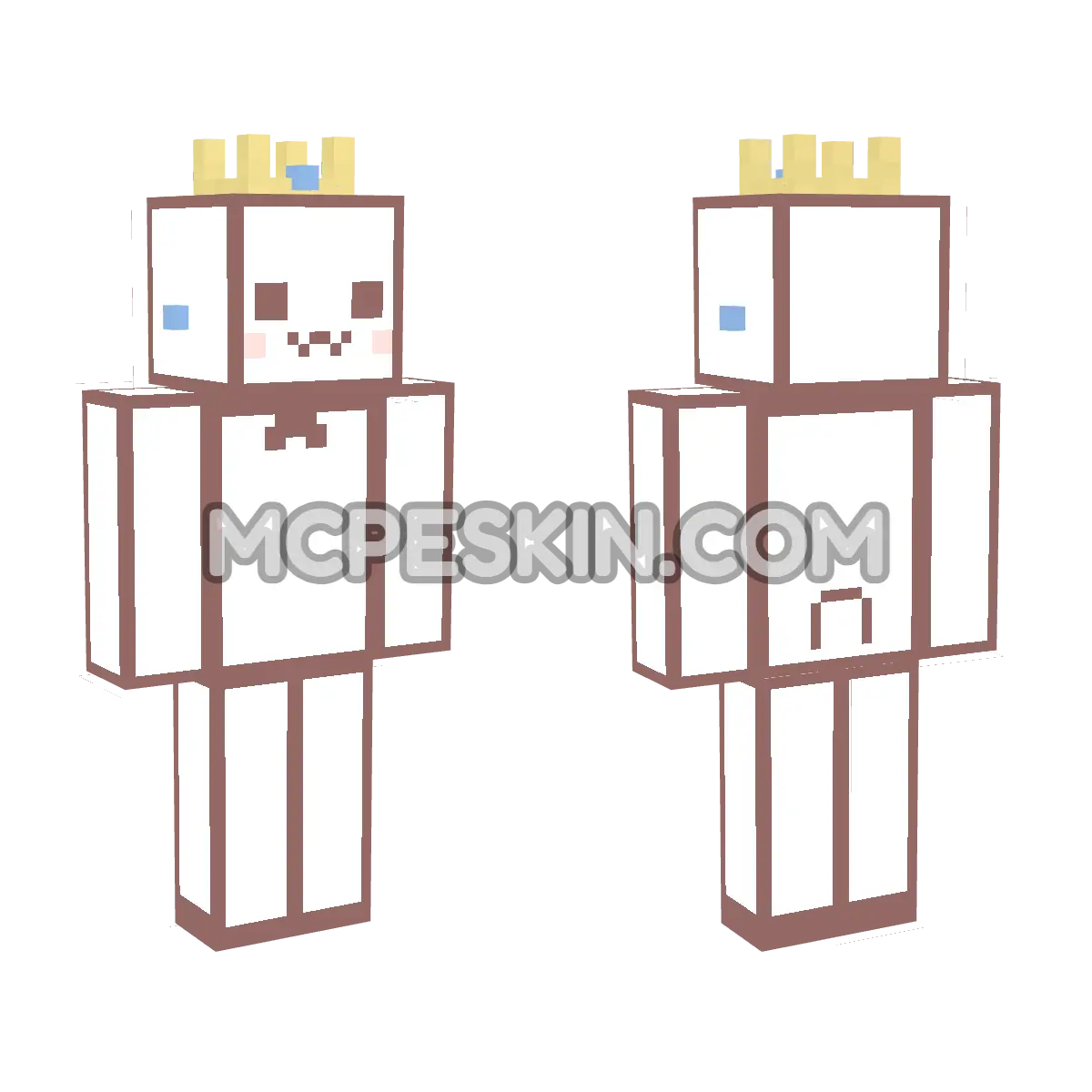 Princess Peach 7 4D Minecraft Bedrock skin