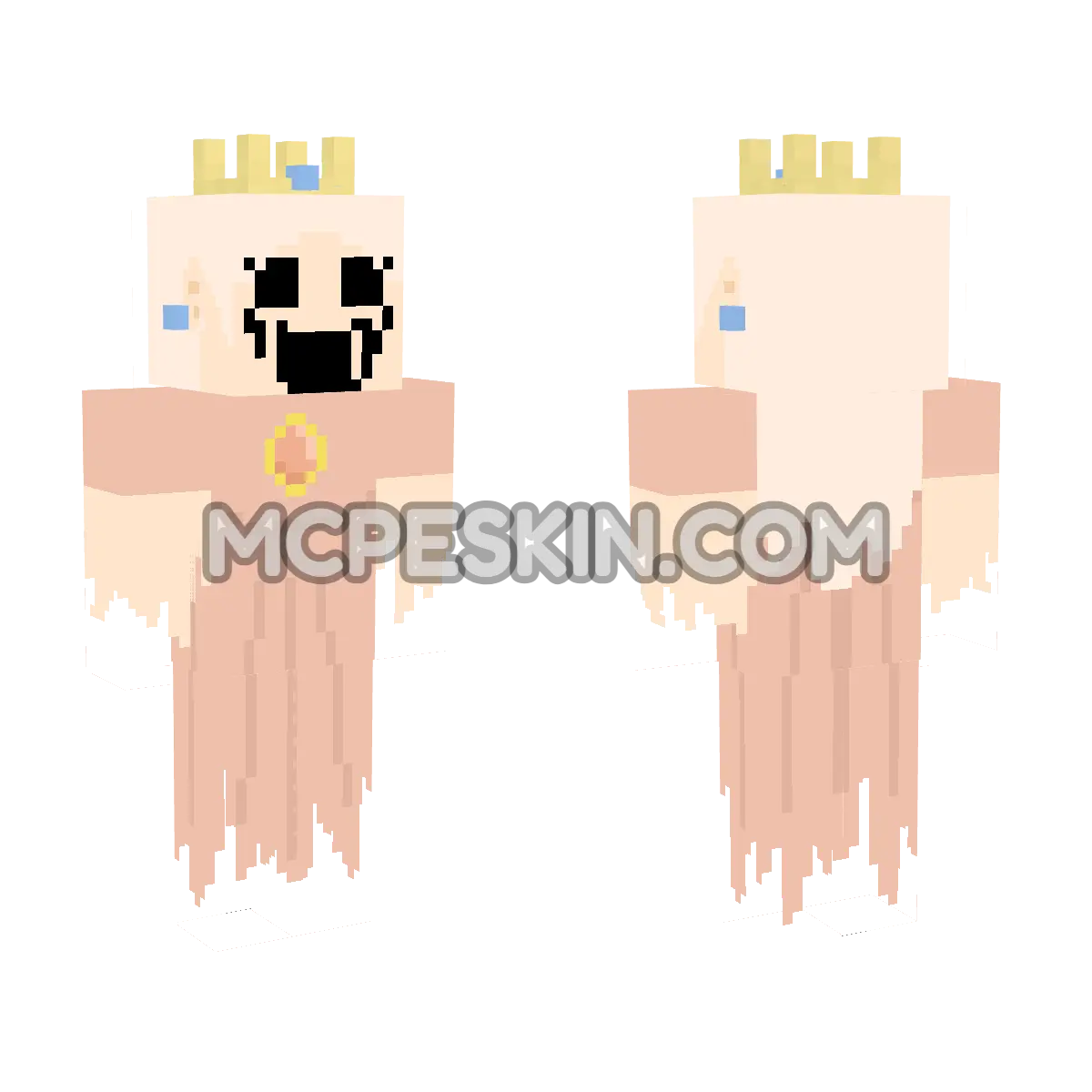 Princess Peach 4D Minecraft Bedrock skin