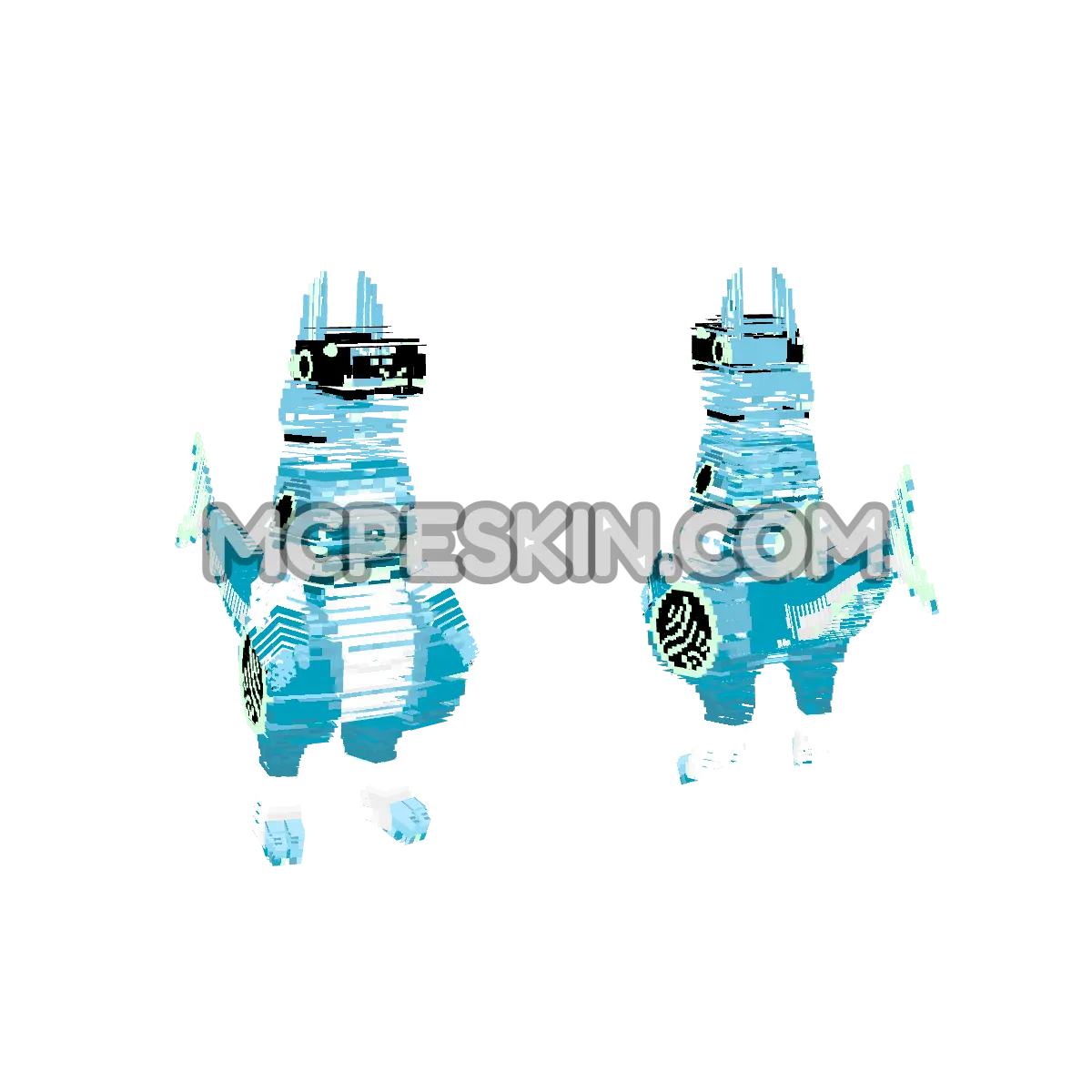 Protogen 2 4D Minecraft Bedrock skin