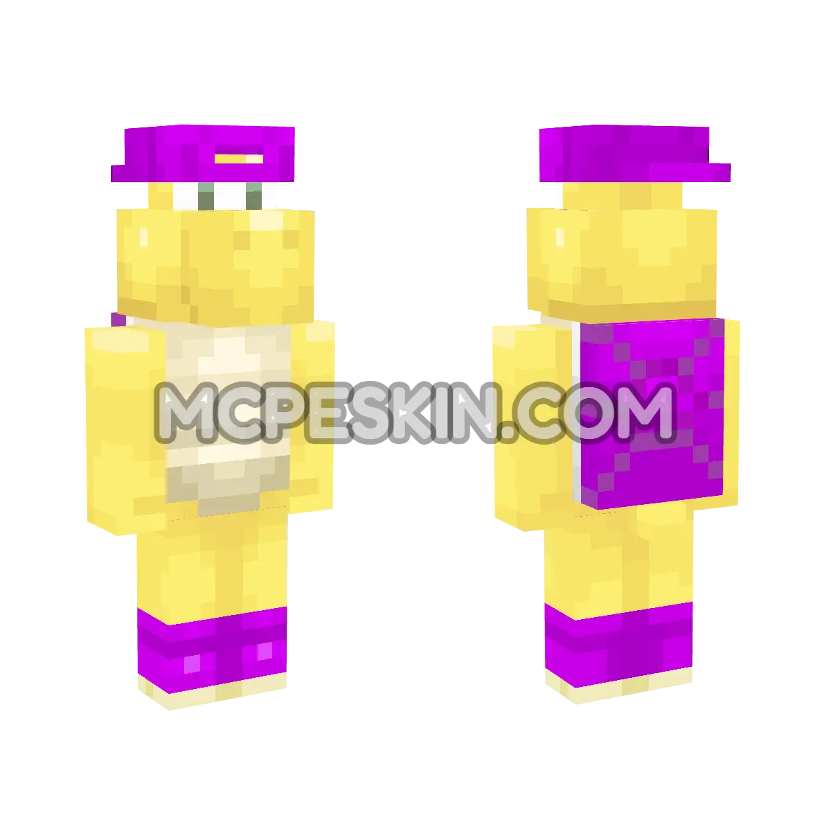 Purple Koopa (Free Running) 4D Minecraft Bedrock skin