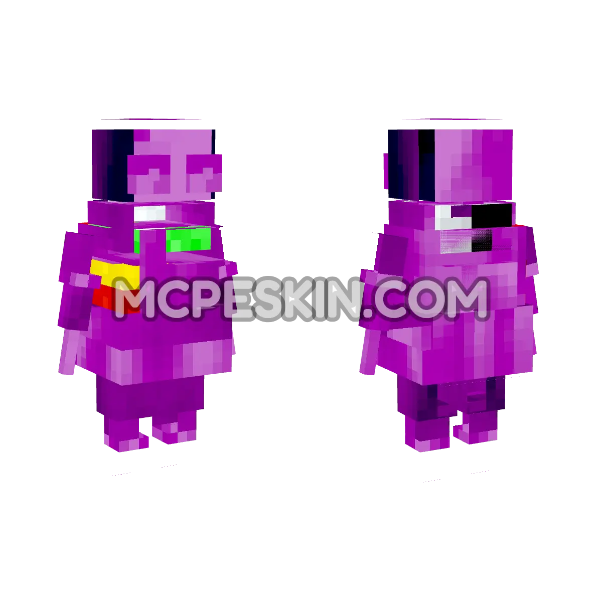 Purple REPO 4D Minecraft Bedrock skin