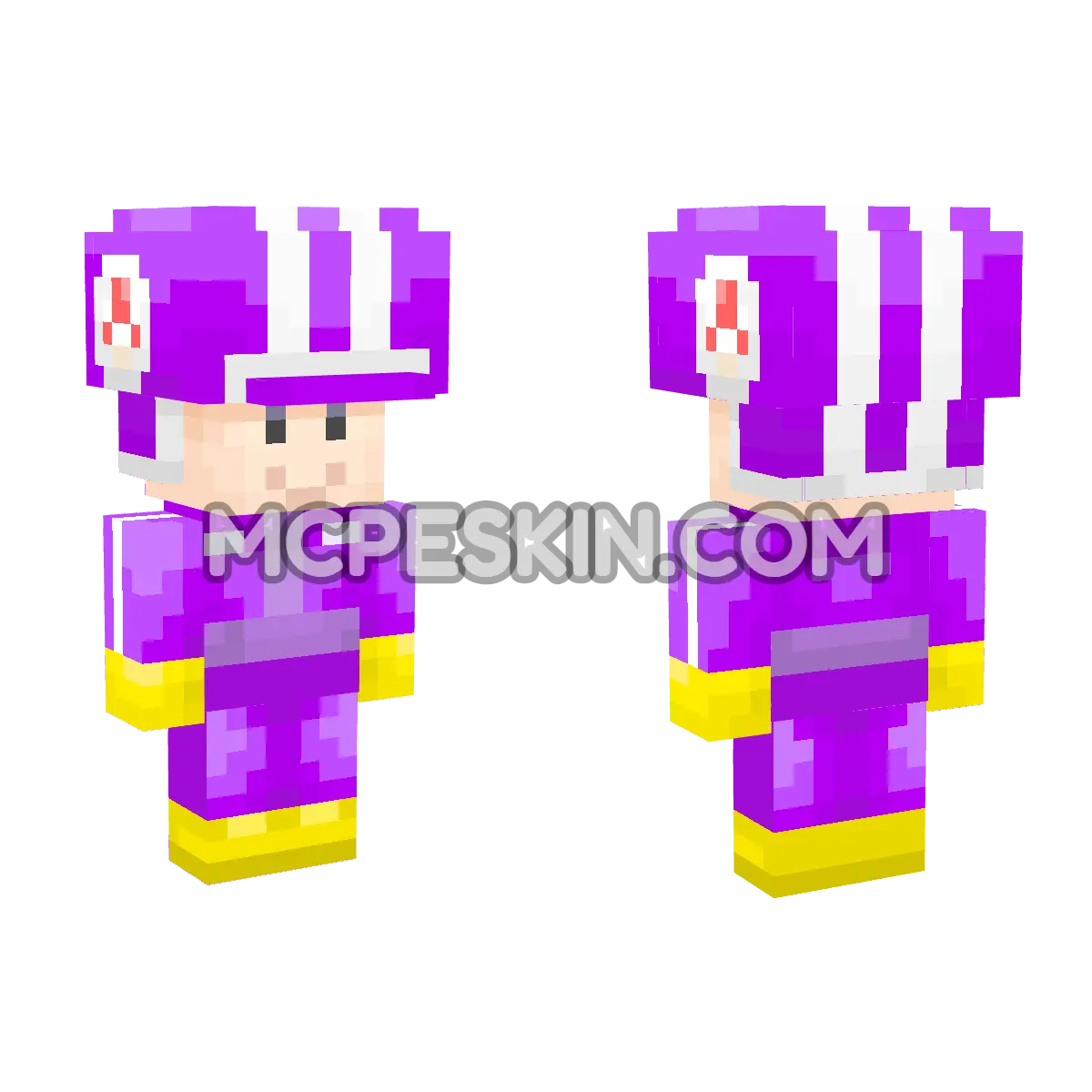 Purple Toad (Pit Crew) 4D Minecraft Bedrock skin