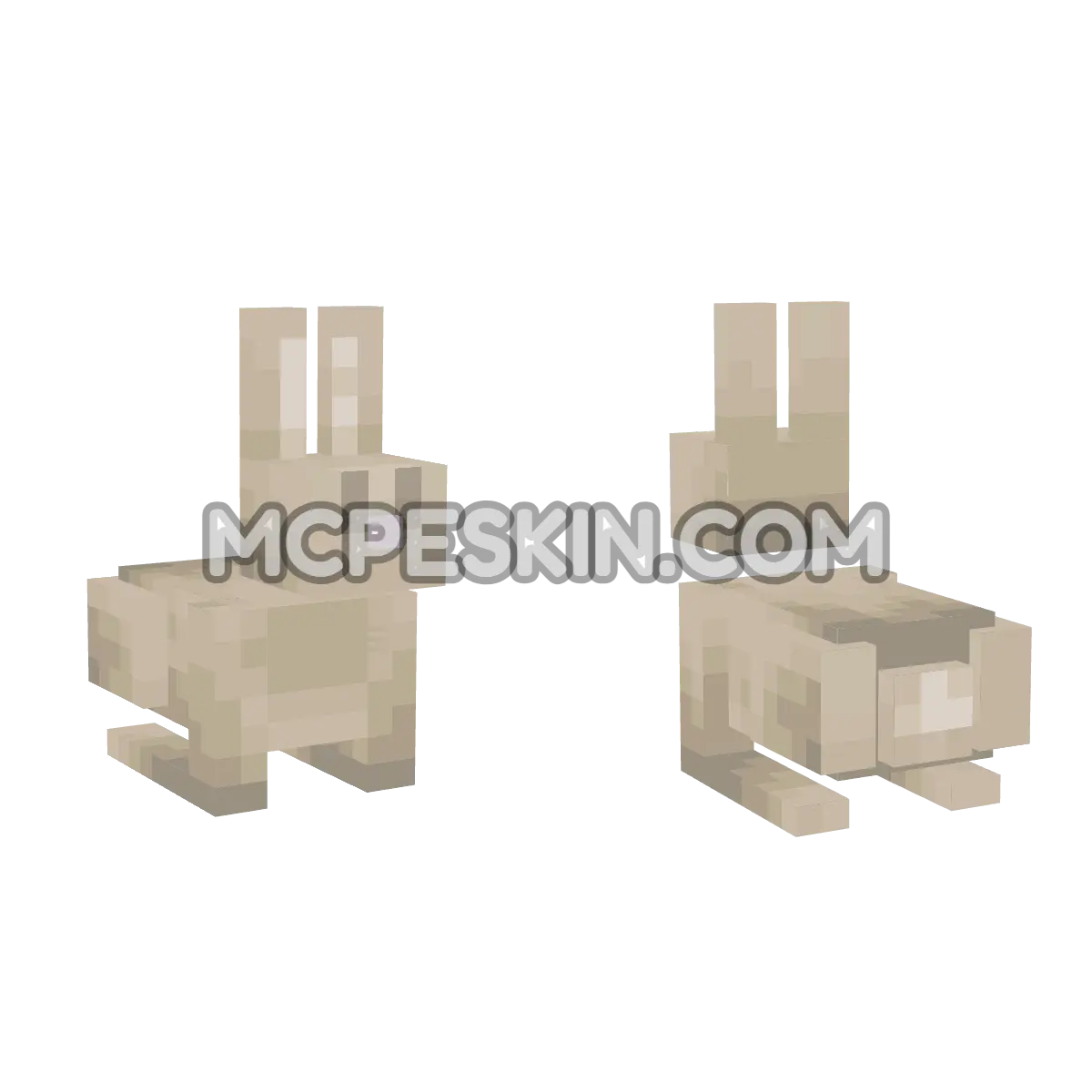 Rabbit 4D Minecraft Bedrock skin