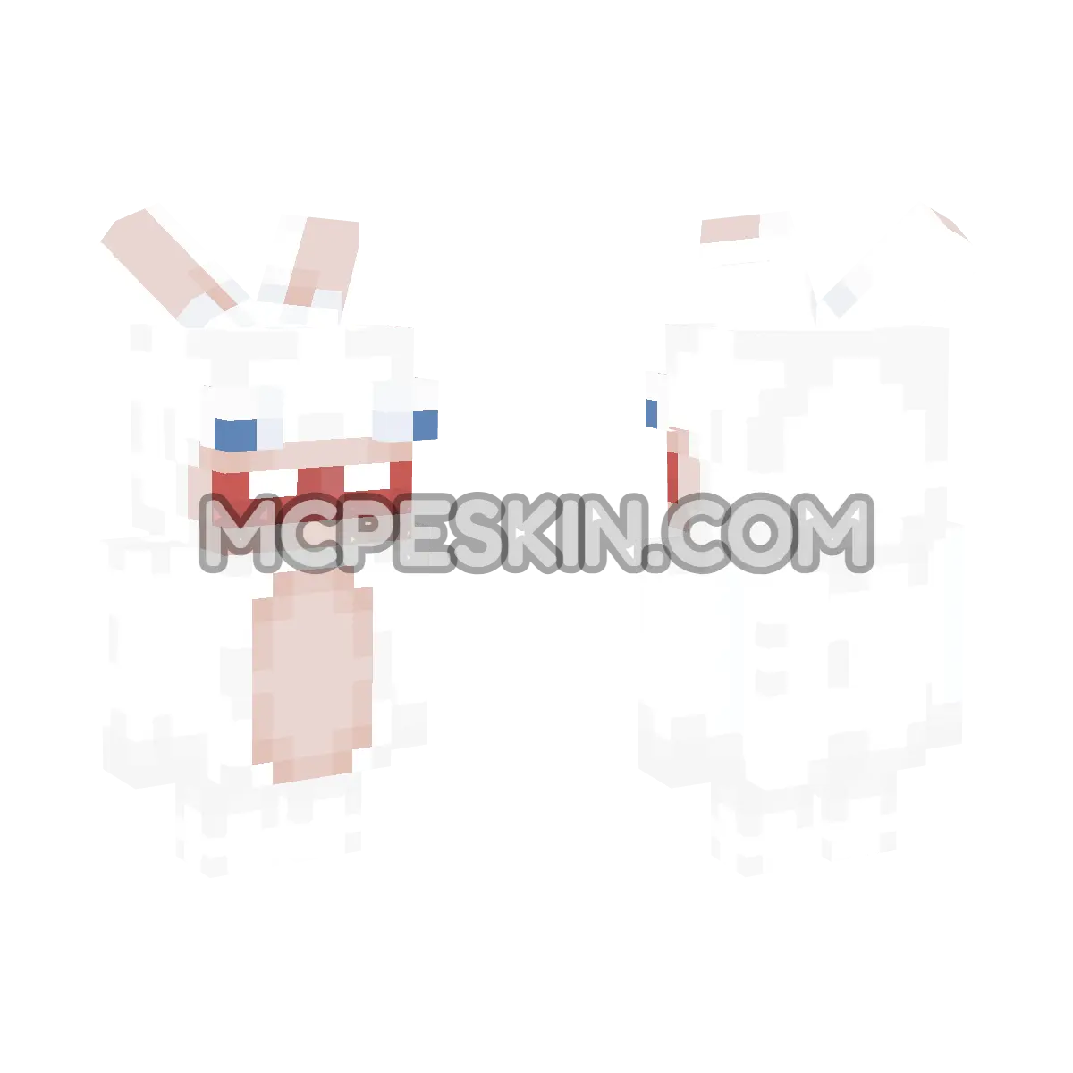 rabit 4D Minecraft Bedrock skin