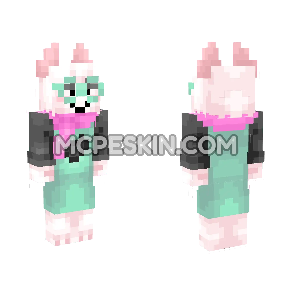Ralsei 4D Minecraft Bedrock skin