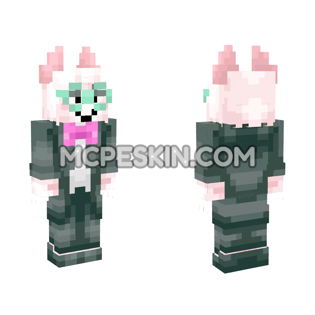 Ralsei 4D Minecraft Bedrock skin