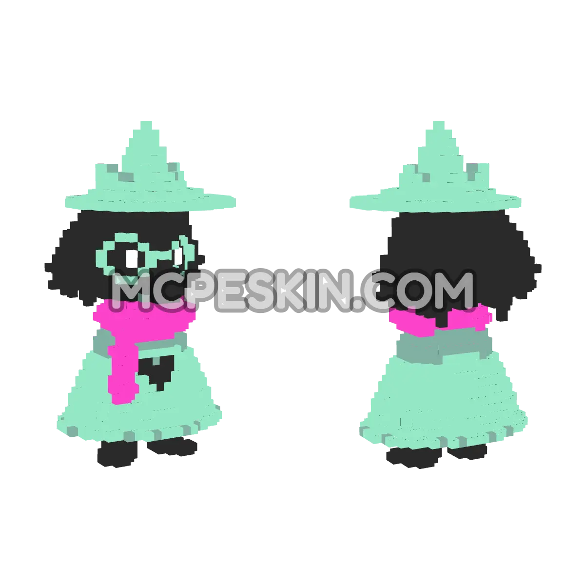 Ralsei (Chapter 1) 4D Minecraft Bedrock skin