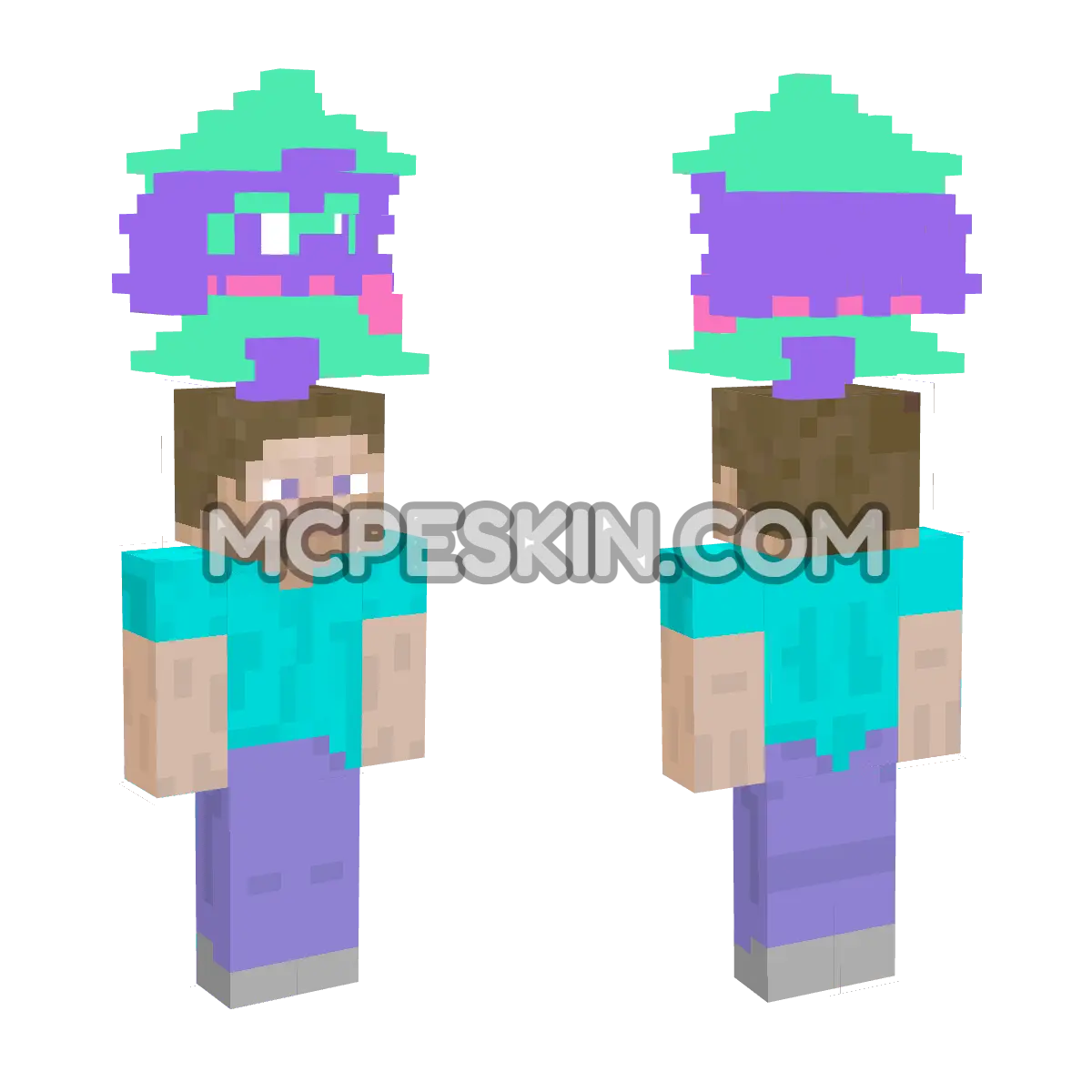 Ralsei (VideoGame) 4D Minecraft Bedrock skin