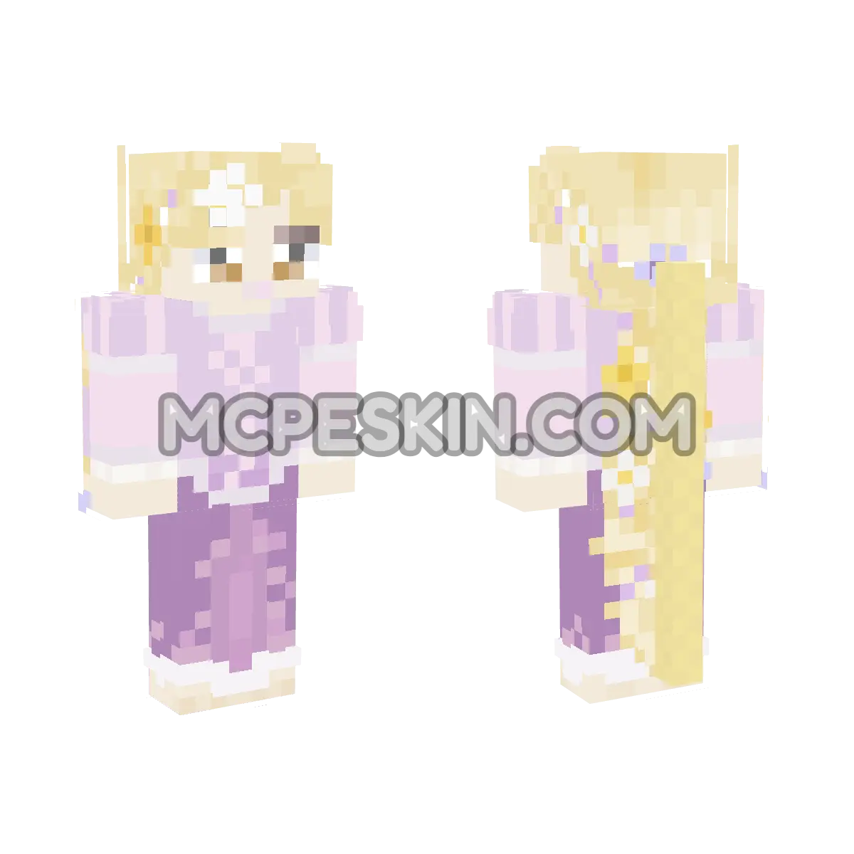 Rapunzel 6 4D Minecraft Bedrock skin