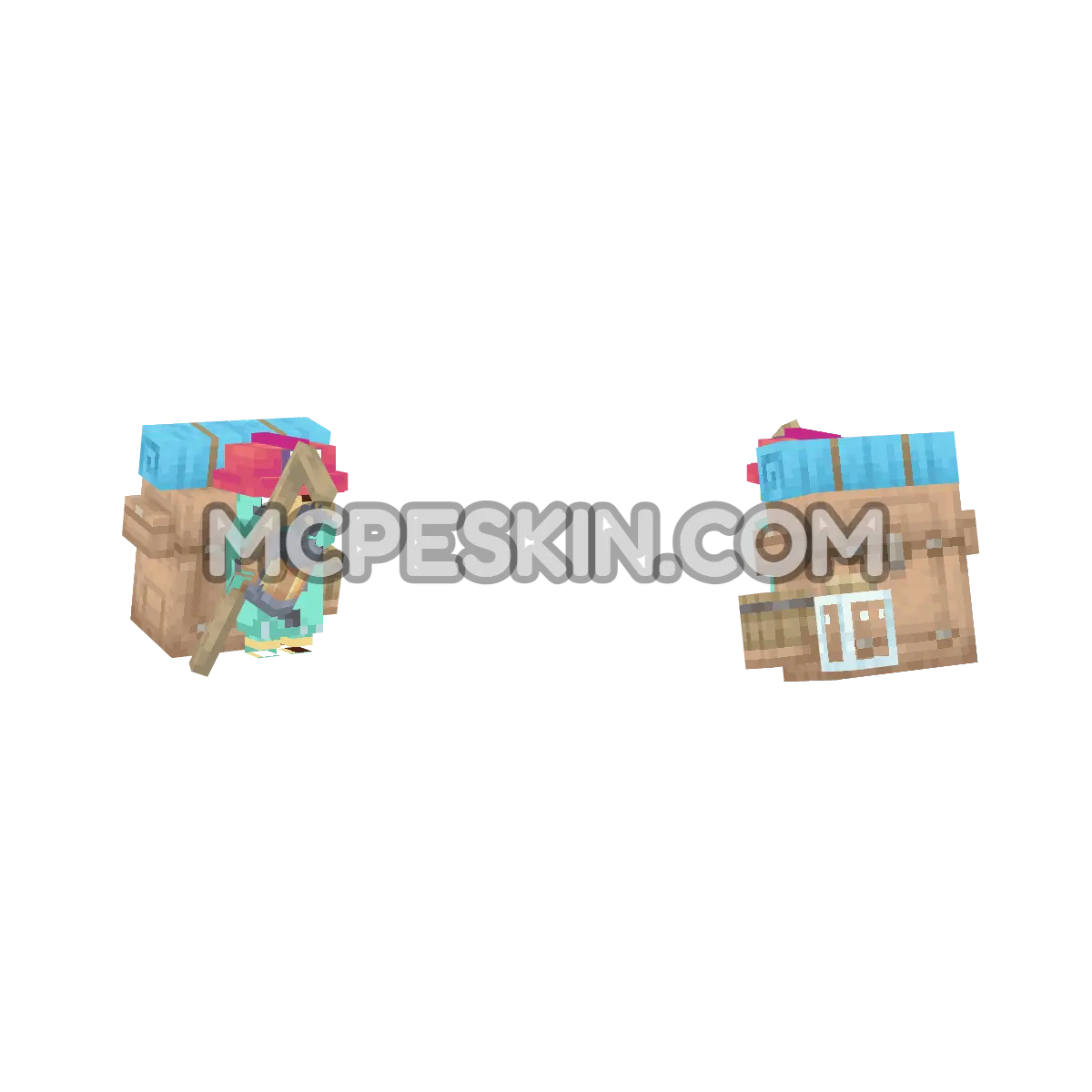 recolectado 4D Minecraft Bedrock skin