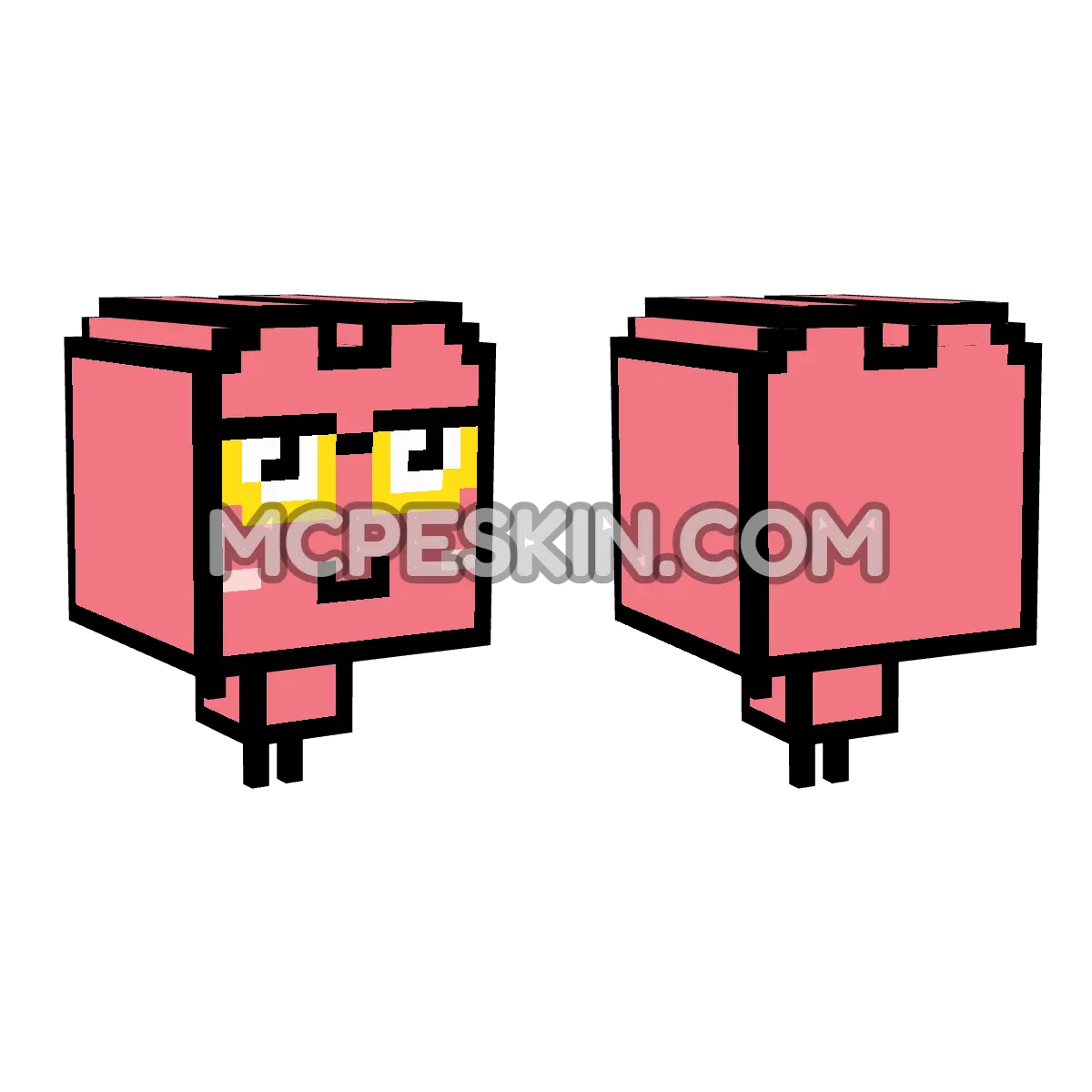 Red Fronk 4D Minecraft Bedrock skin
