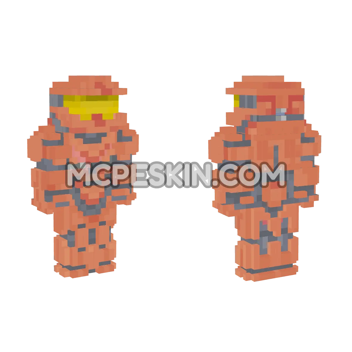Red Halo 4D Minecraft Bedrock skin