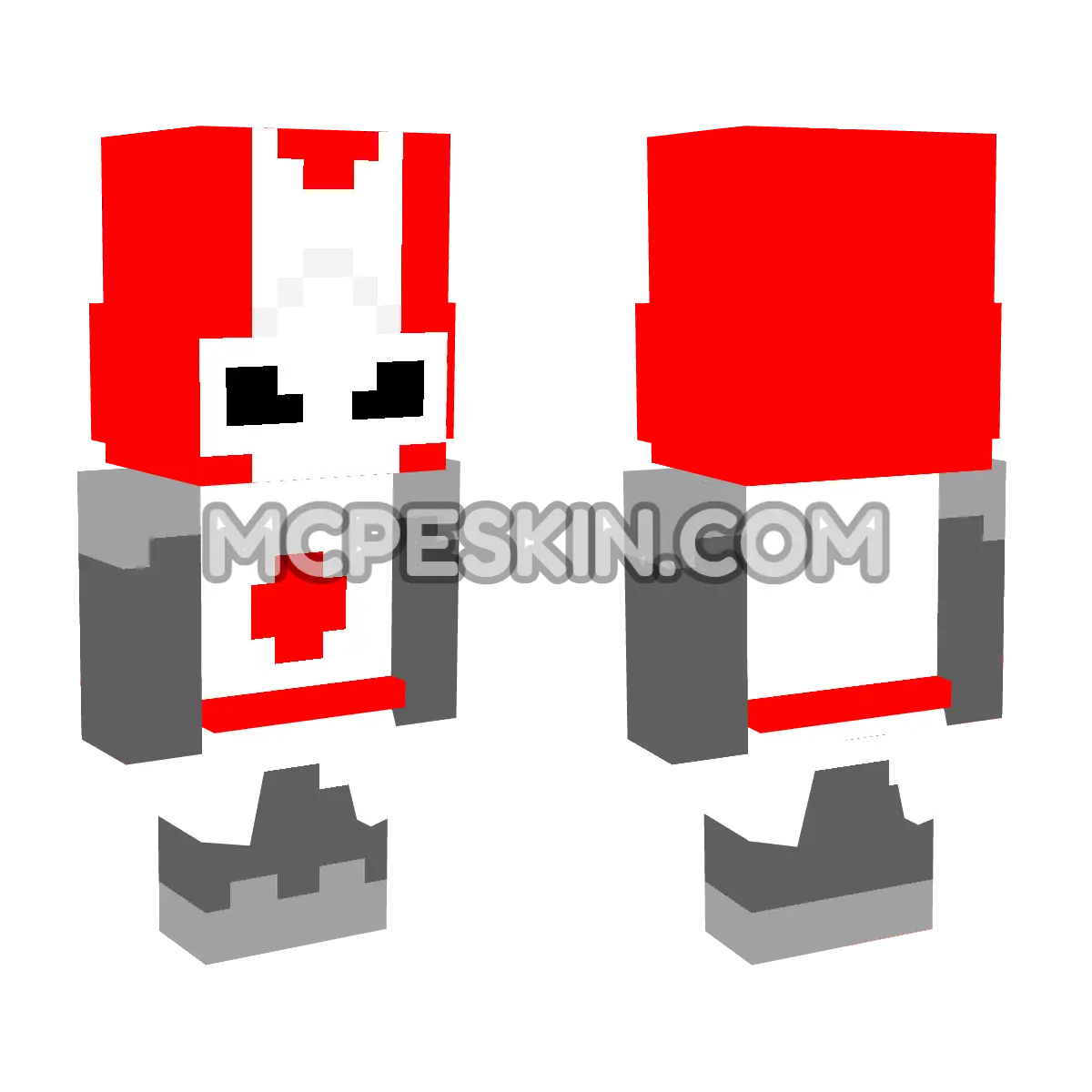 Red Knight C.C 4D Minecraft Bedrock skin