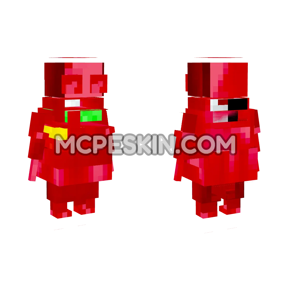 Red REPO 4D Minecraft Bedrock skin