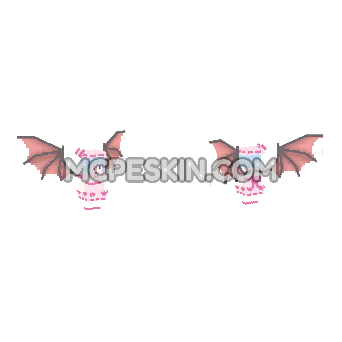 Remilia Scarlet 4D Minecraft Bedrock skin