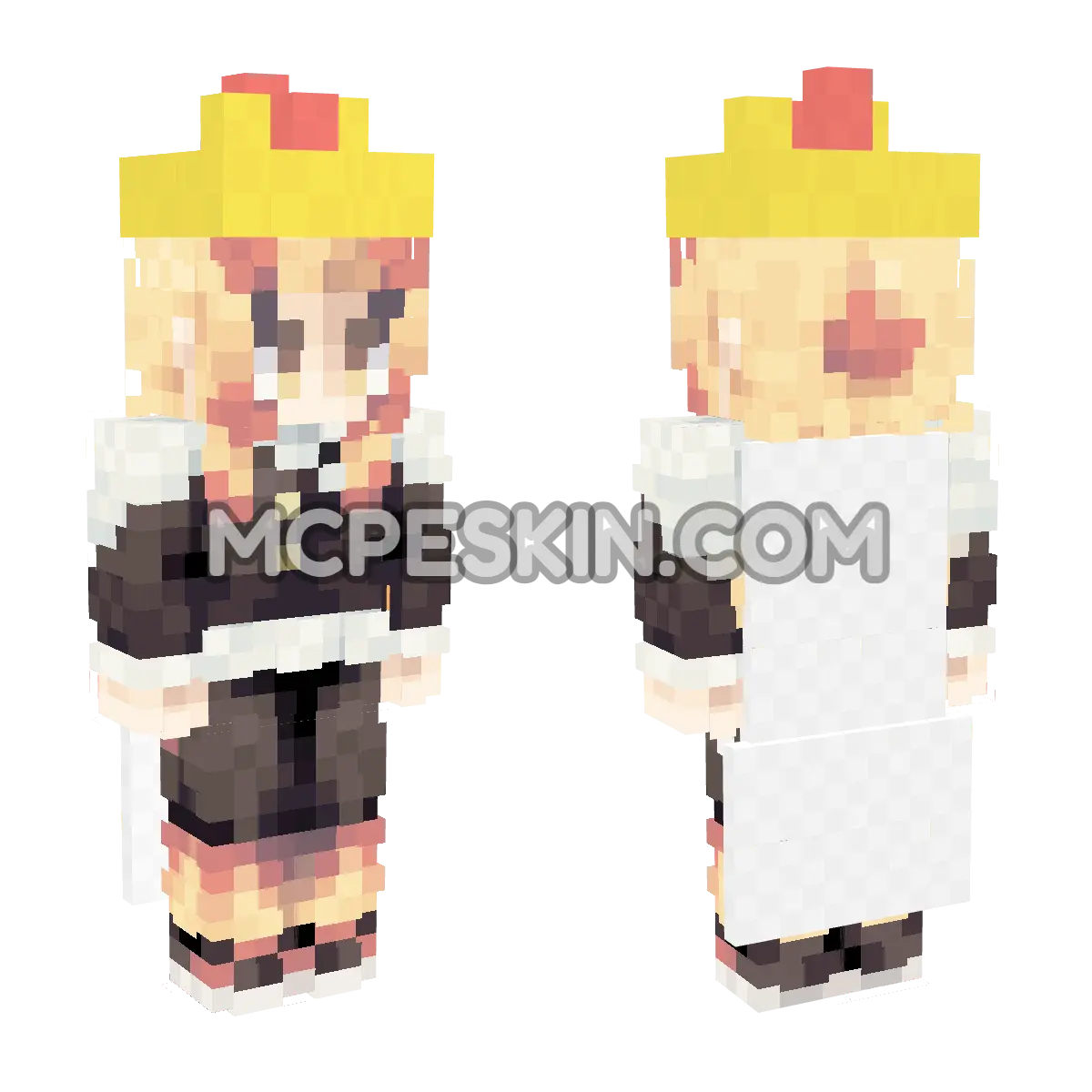 Rengoku 8 4D Minecraft Bedrock skin