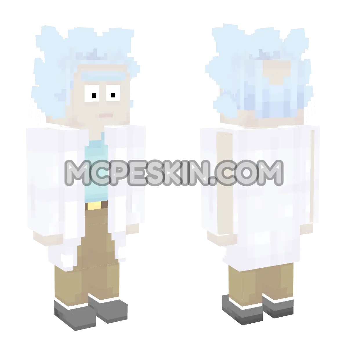 rick 4D Minecraft Bedrock skin