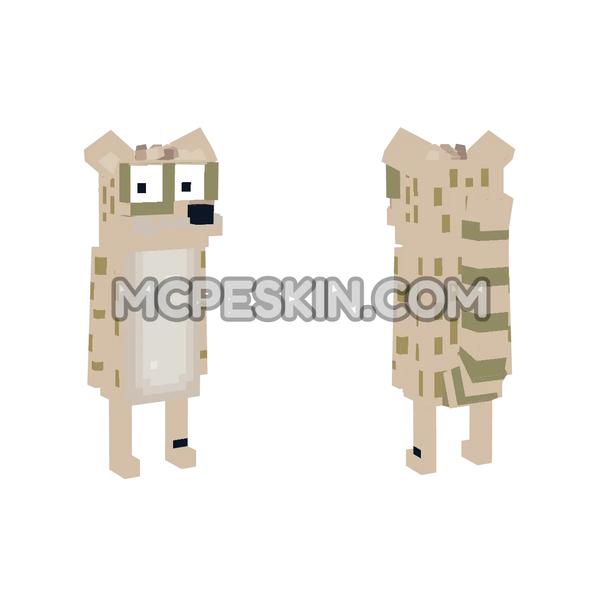 rigby 4D Minecraft Bedrock skin