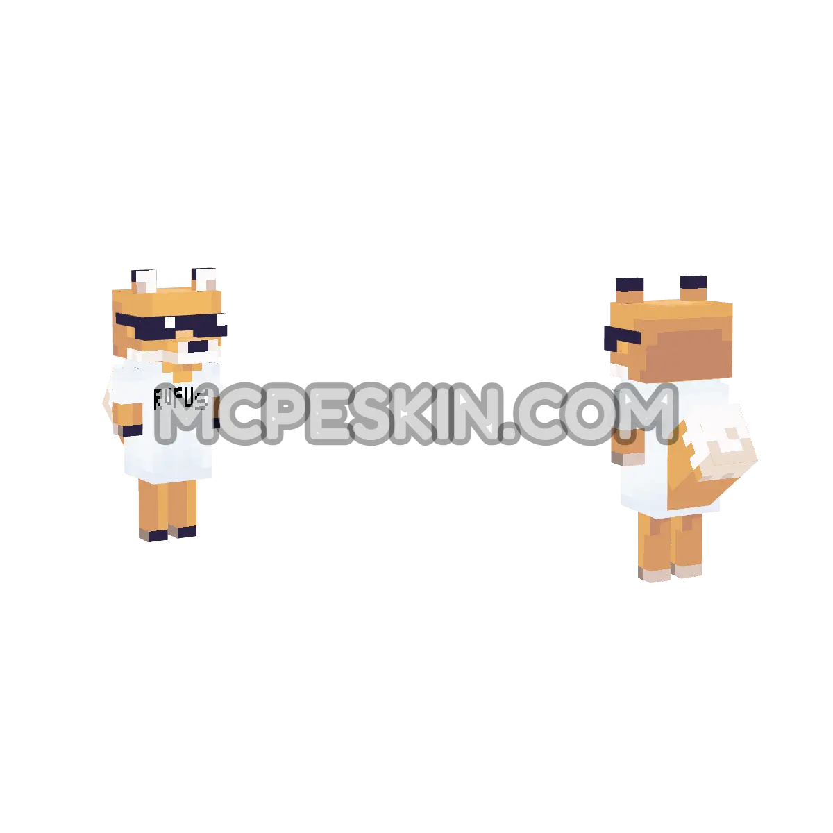 rufus 4D Minecraft Bedrock skin