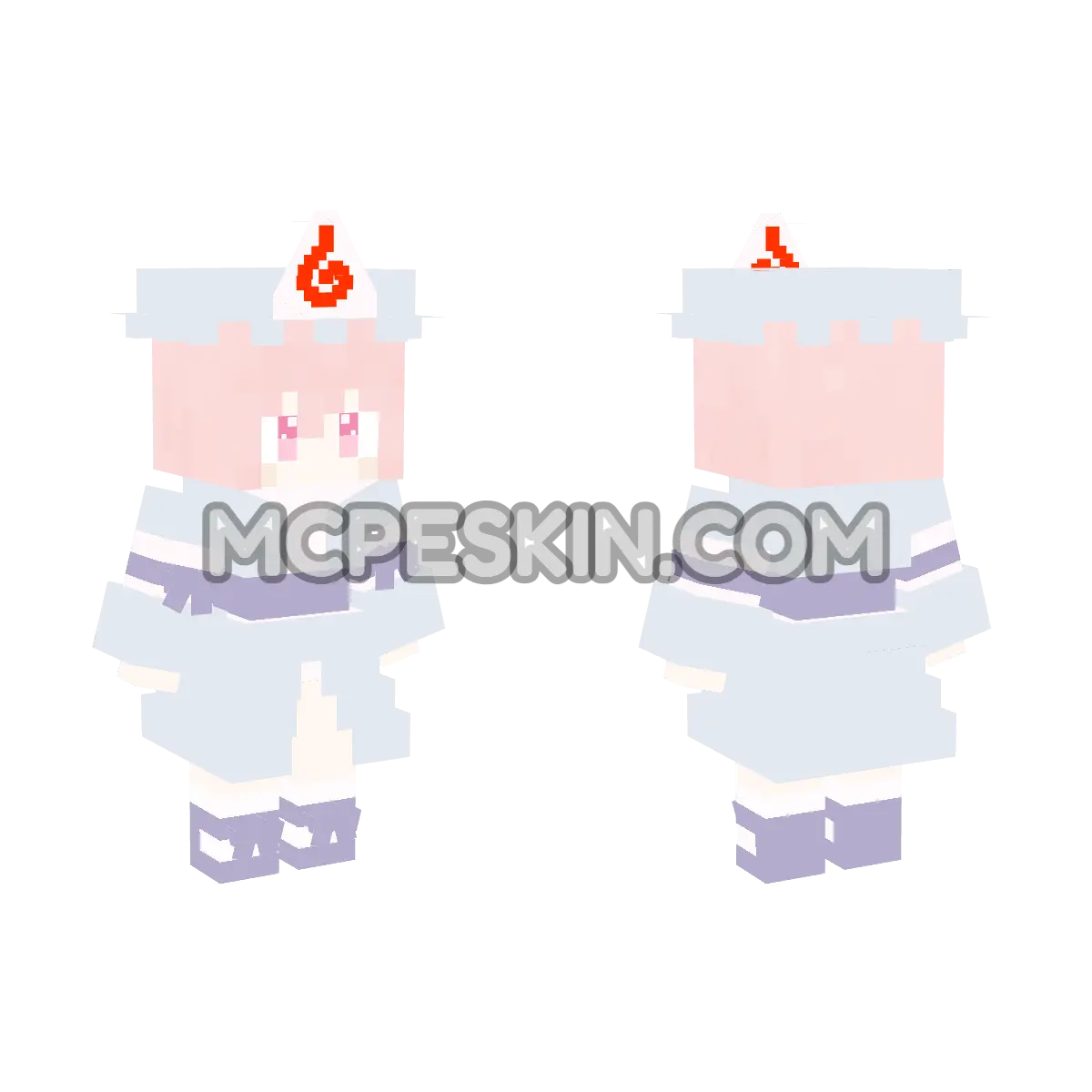 Saigyoujiyuyuko 4D Minecraft Bedrock skin