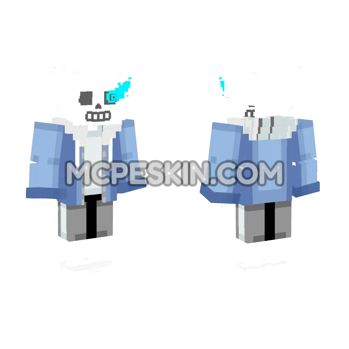 Sans 4D Minecraft Bedrock skin