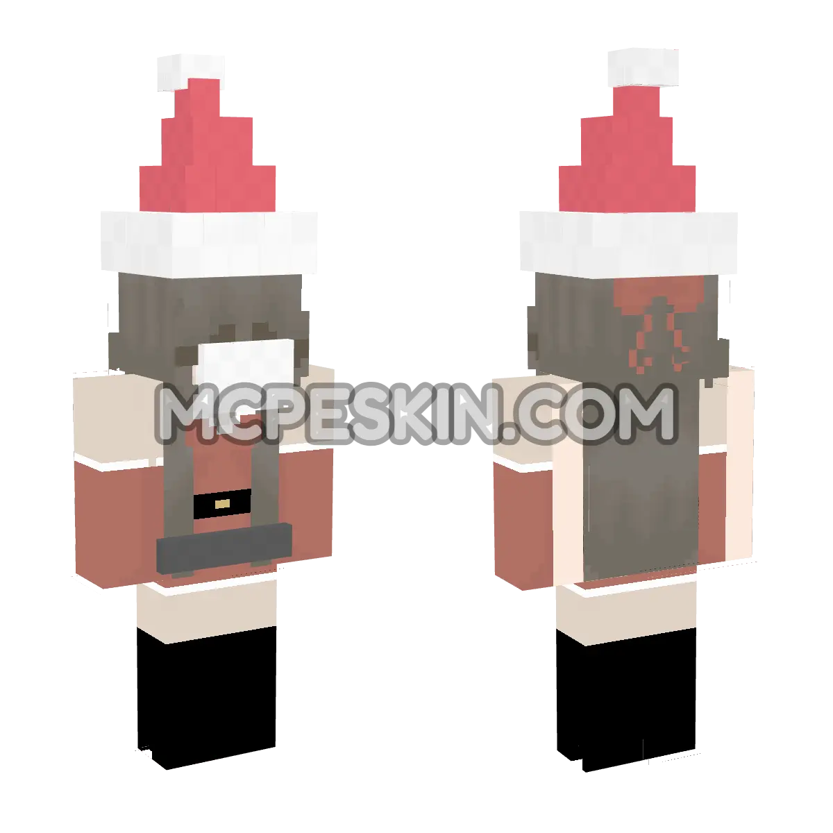 Santa 3 4D Minecraft Bedrock skin