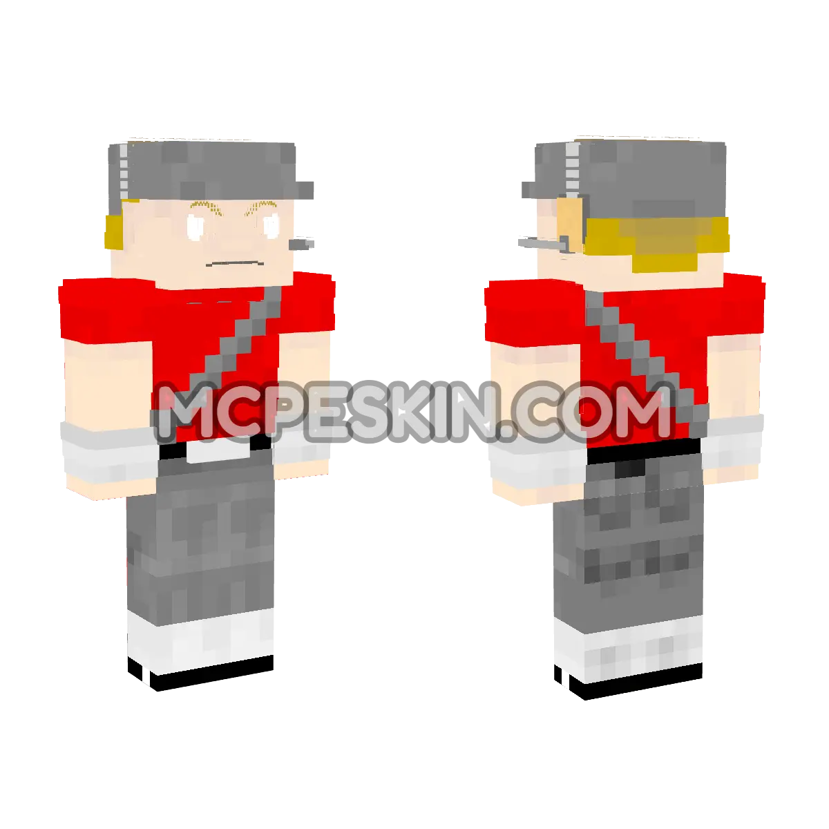 Scout-RED 4D Minecraft Bedrock skin
