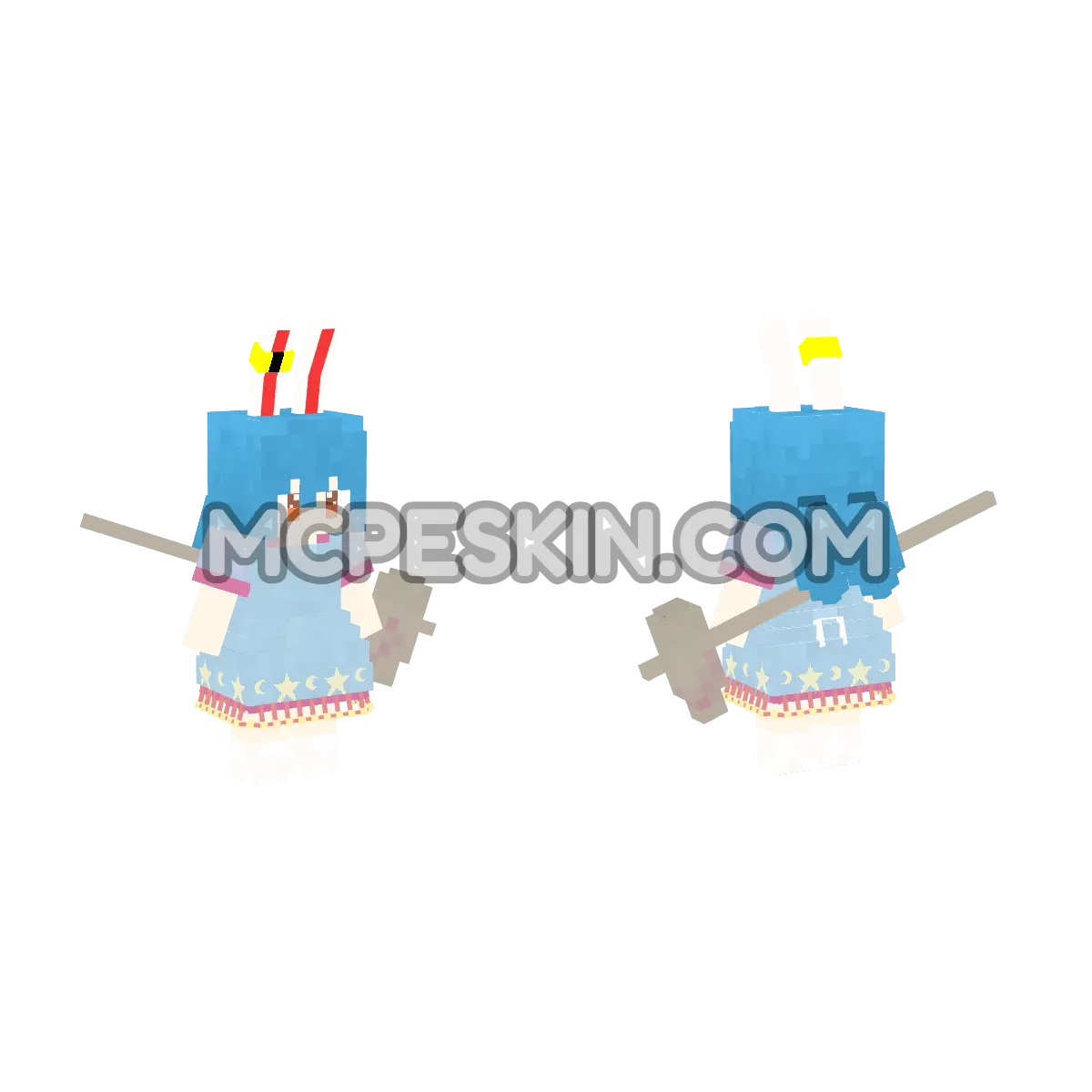 Seiran 4D Minecraft Bedrock skin