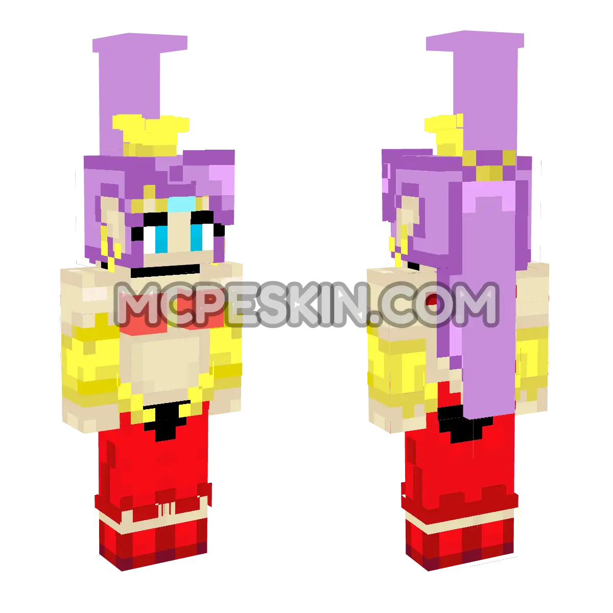 Shantae 4D Minecraft Bedrock skin