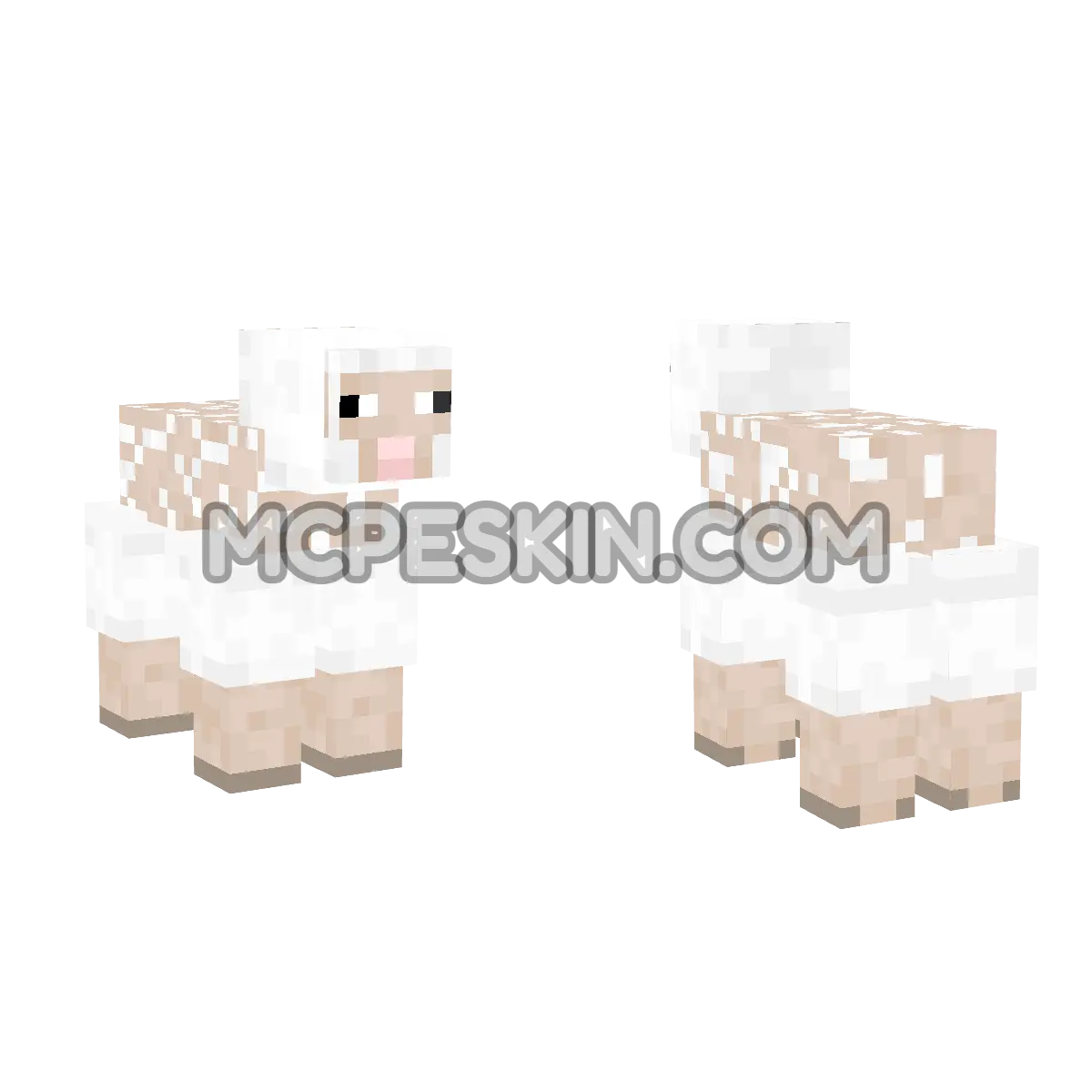 sheepsheared 4D Minecraft Bedrock skin