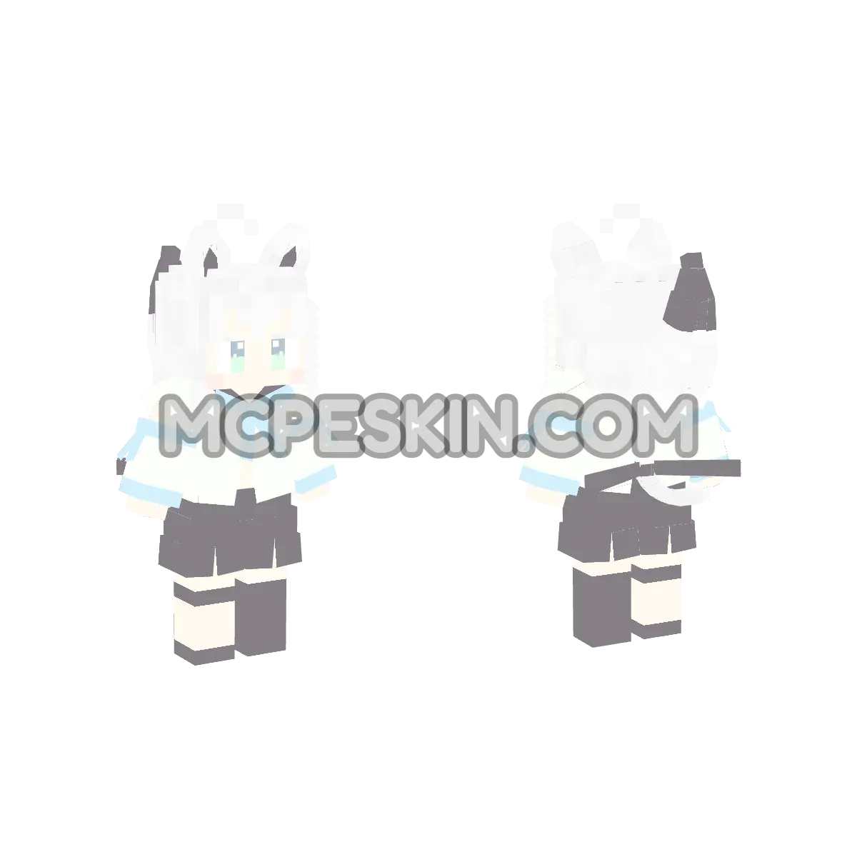 Shirakamifubuki 4D Minecraft Bedrock skin