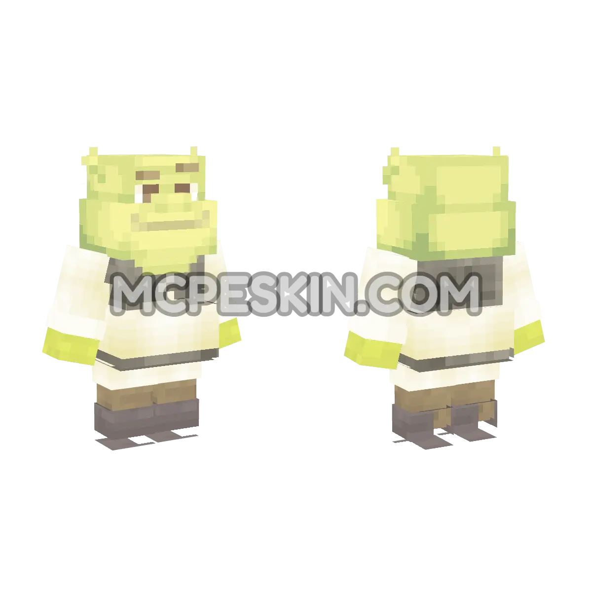 shreck 4D Minecraft Bedrock skin