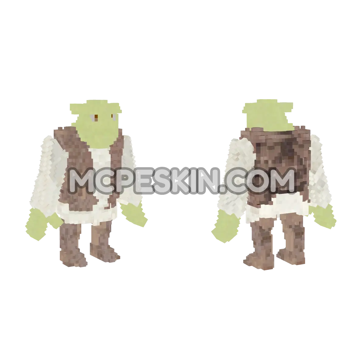 Shrek 4D Minecraft Bedrock skin
