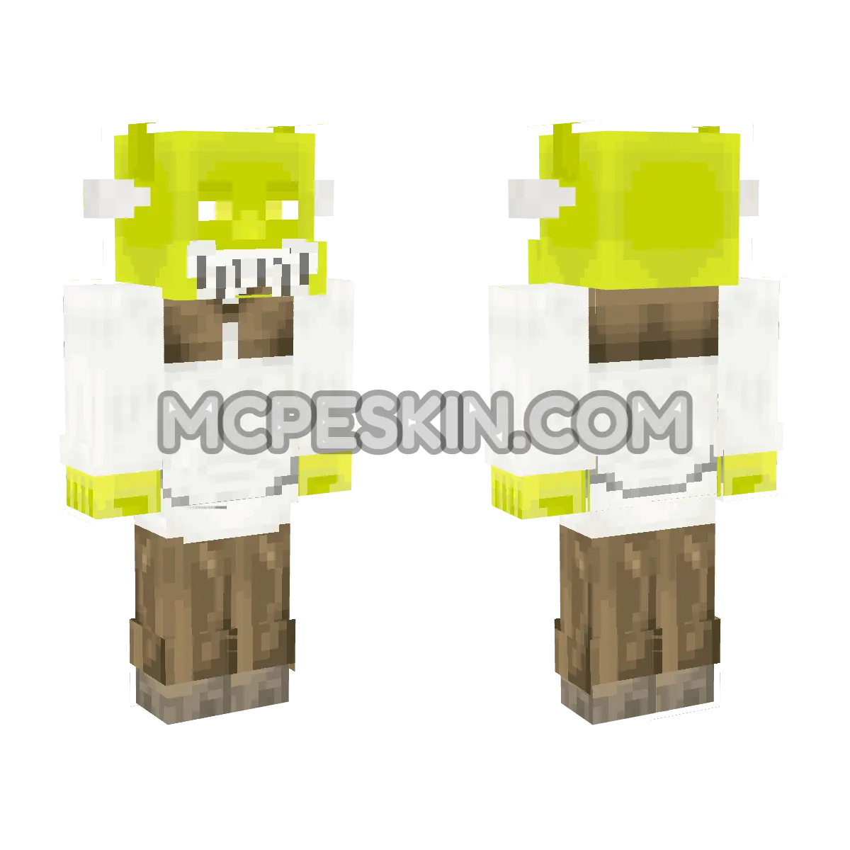 Shrek 7 4D Minecraft Bedrock skin
