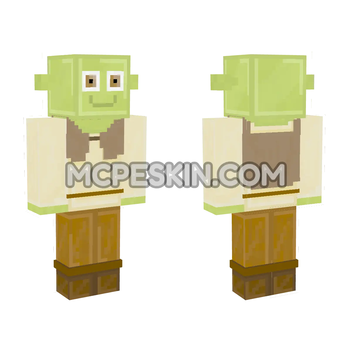 Shrek Movie 4D Minecraft Bedrock skin