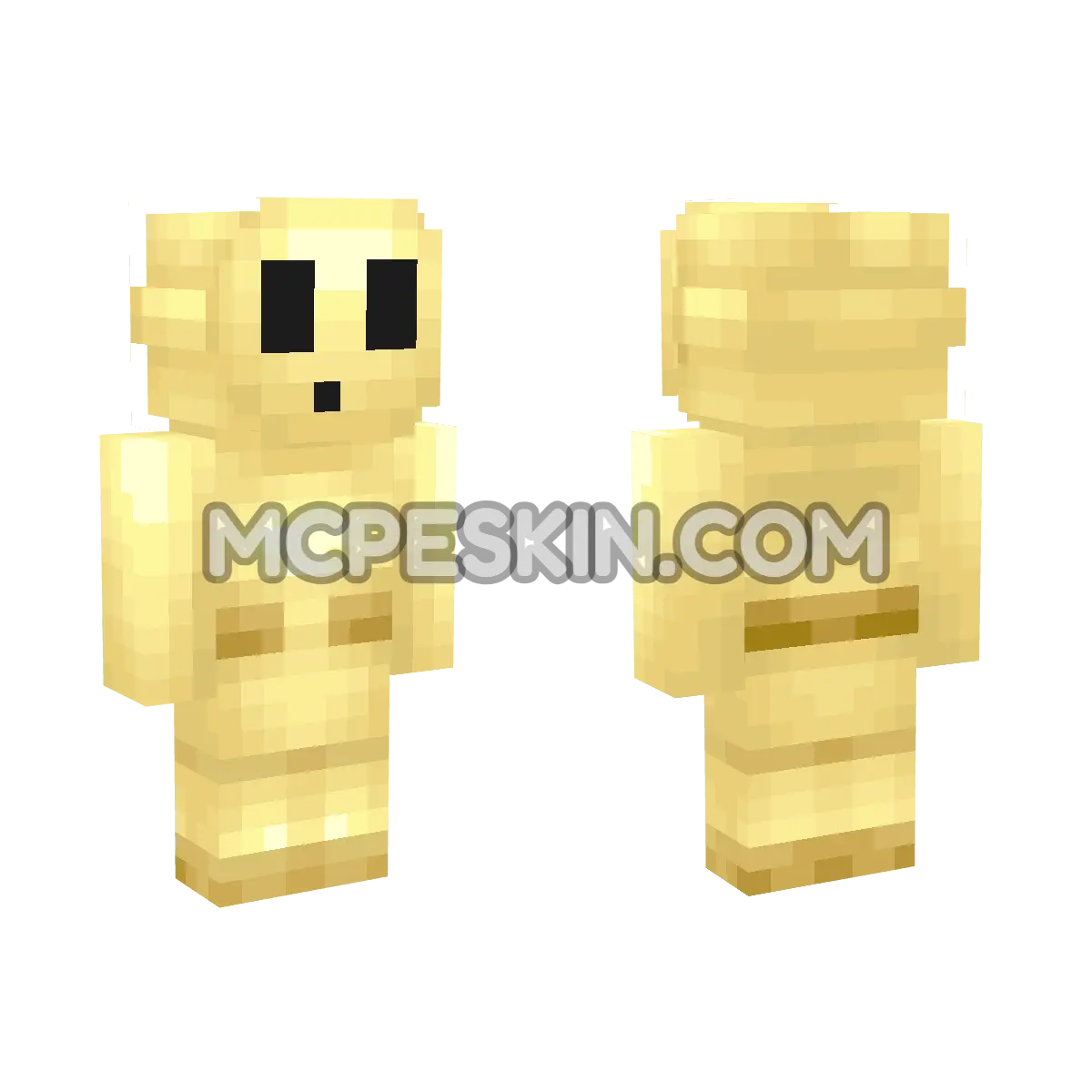 Shy Guy (Gold) 4D Minecraft Bedrock skin