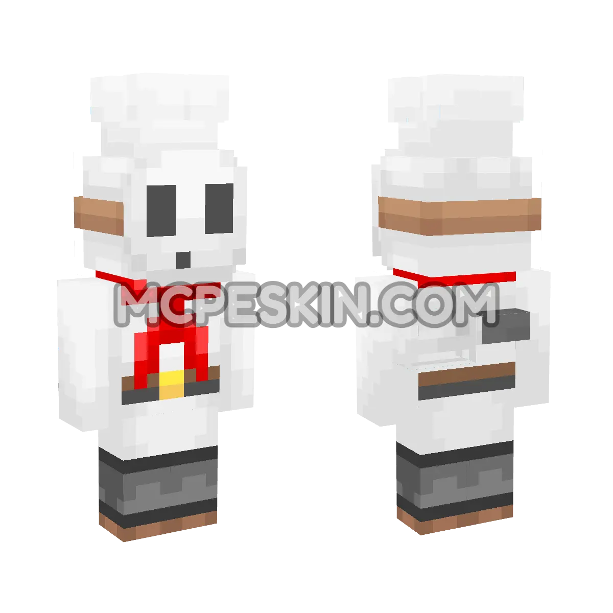 Shy Guy (Pastry Chef) 4D Minecraft Bedrock skin