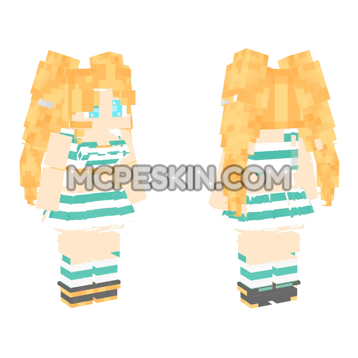 Sirena variant 07 4D Minecraft Bedrock skin