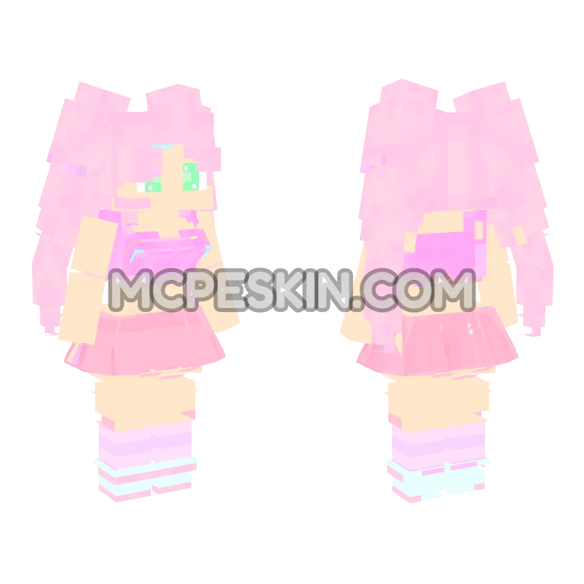 Sirena variant 08 4D Minecraft Bedrock skin