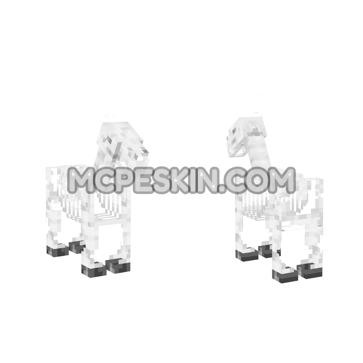 skeleton_horse 4D Minecraft Bedrock skin