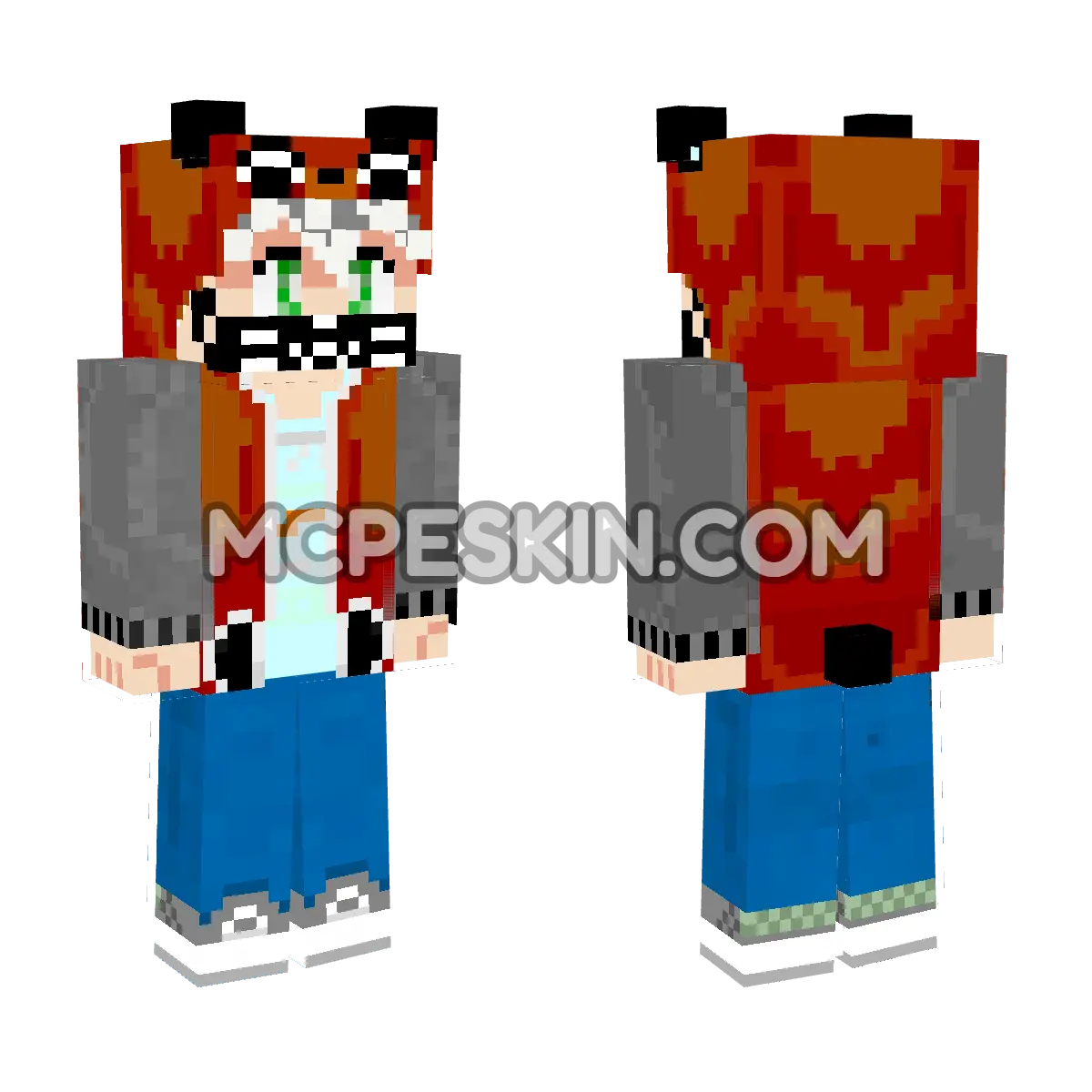 Skin 4D 1 4D Minecraft Bedrock skin