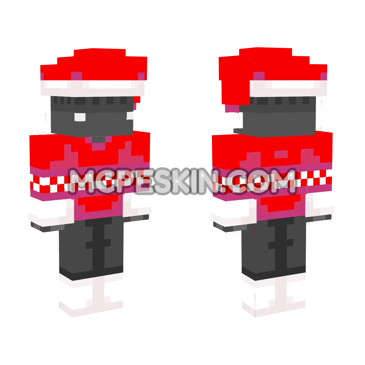 skin5 4D Minecraft Bedrock skin