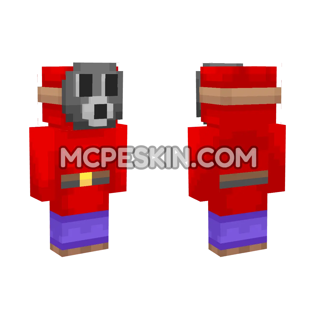 Snifit 4D Minecraft Bedrock skin
