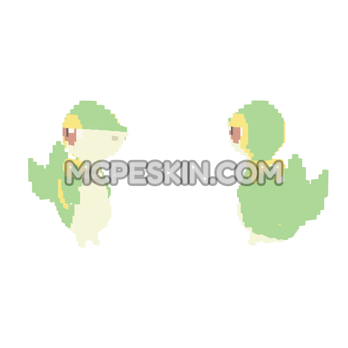 Snivy (Voxel) 4D Minecraft Bedrock skin